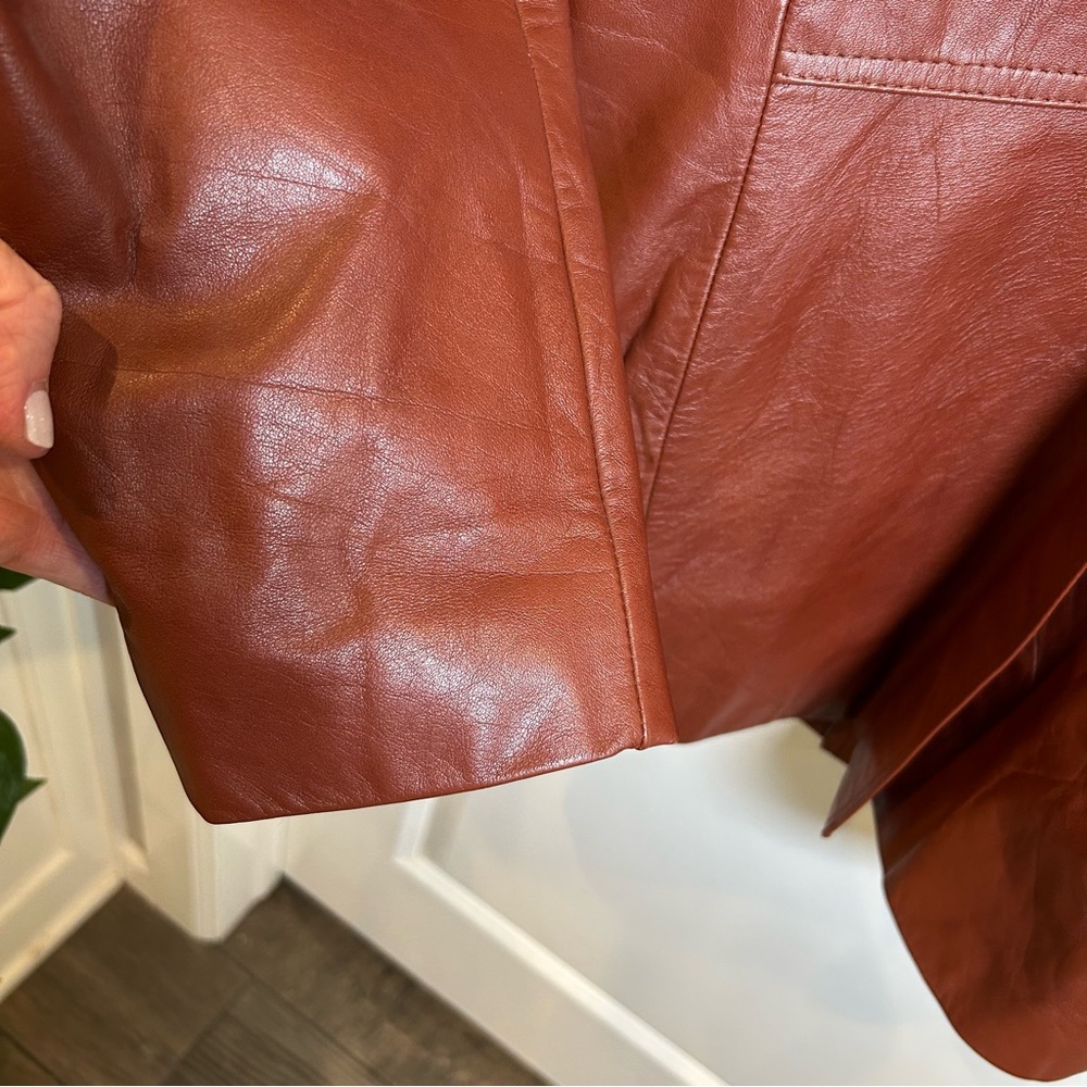 Vintage Leathers by Jeffery Men’s Brown Leather Jacket‎ Size 42 - Picture 7 of 13